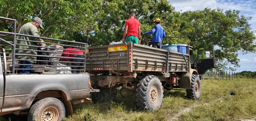 Traveling offroad rupununi